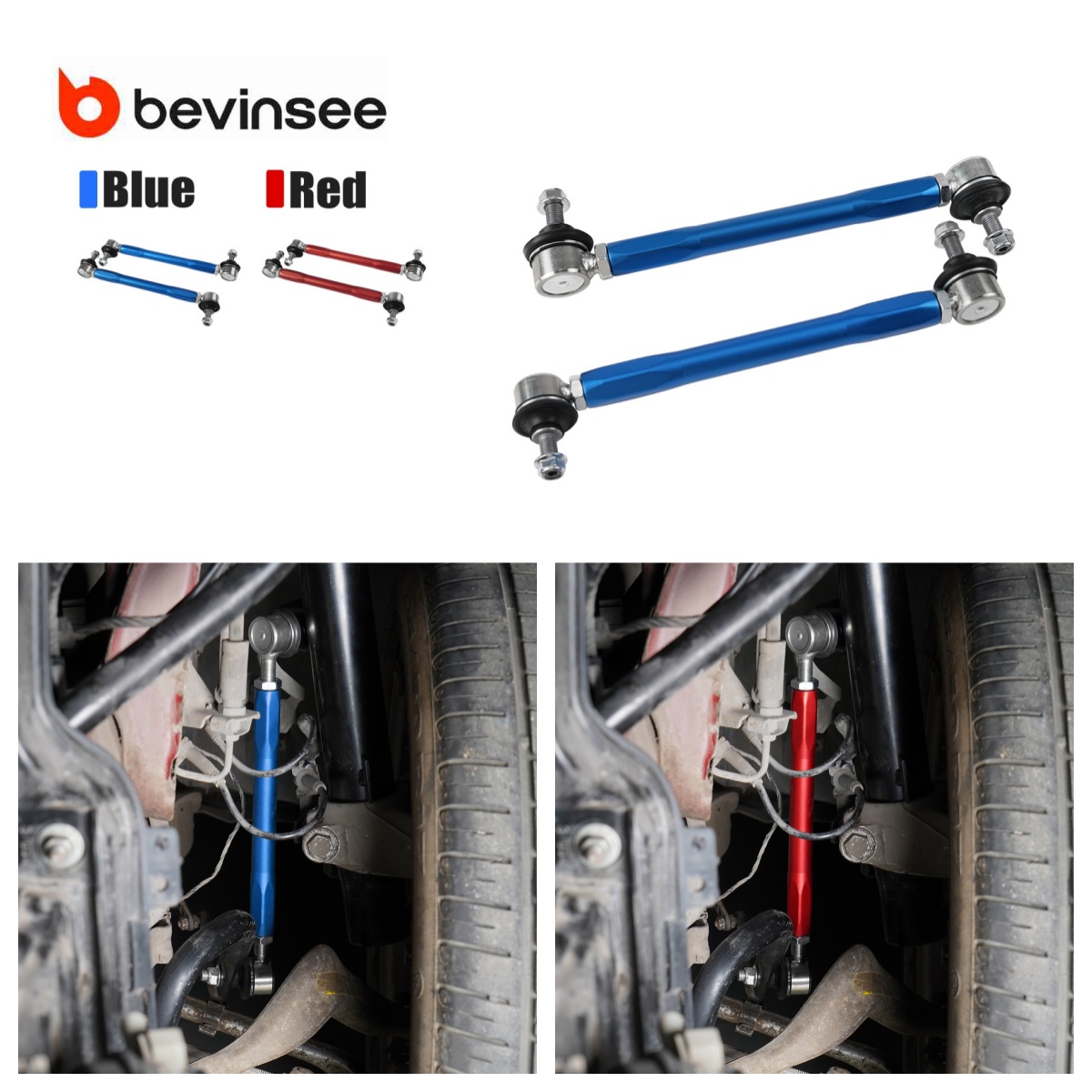 Motorcycle Gear Near Me - BEVINSEE調整式フロントスタビライザーリンクキット BMW E92 E90 E91 E93