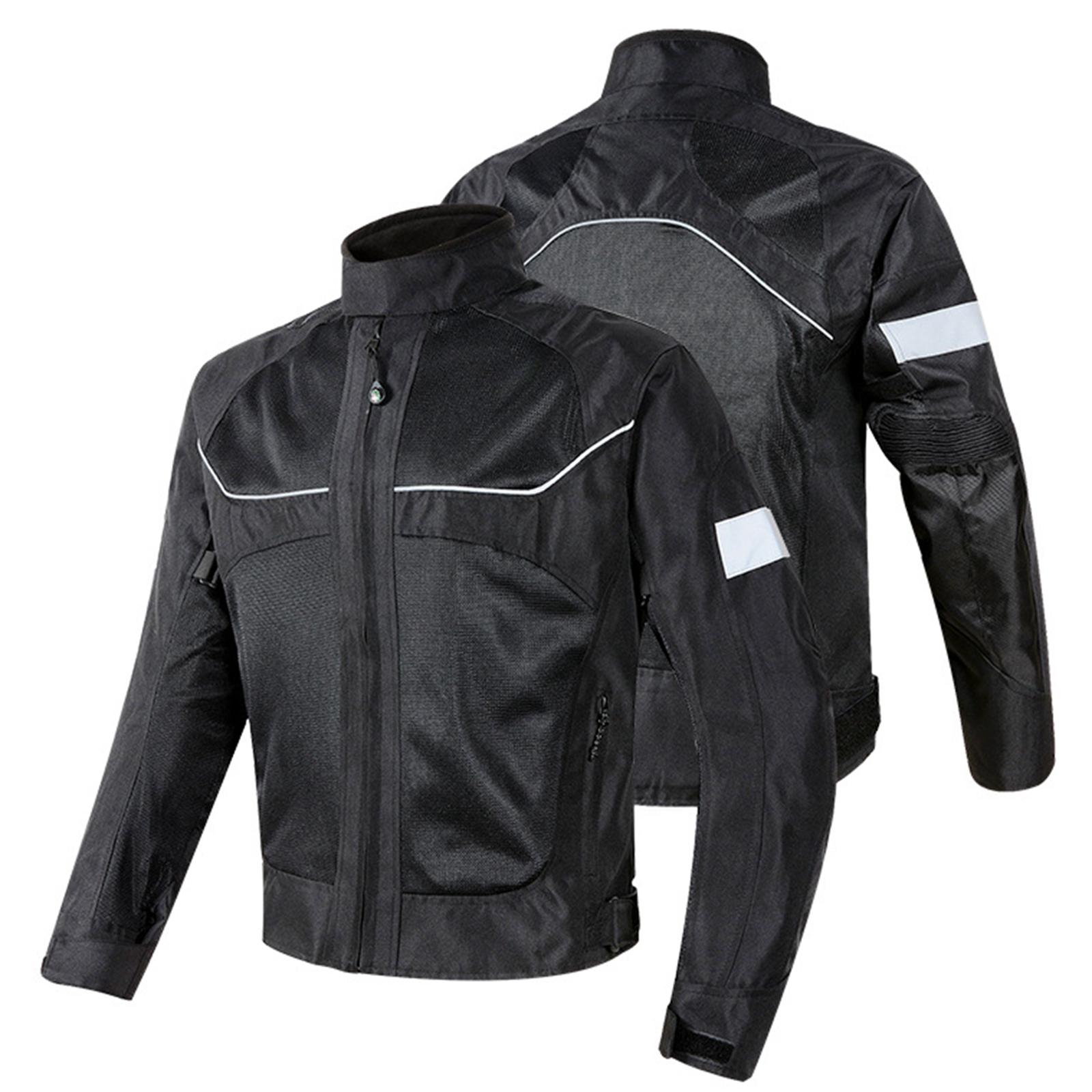 Motorcycle Gear Jacket Women - 調節可能な保護オートバイジャケット通気性メッシュ夏用ライディングギア反射アーマー男性女性モトクロス用