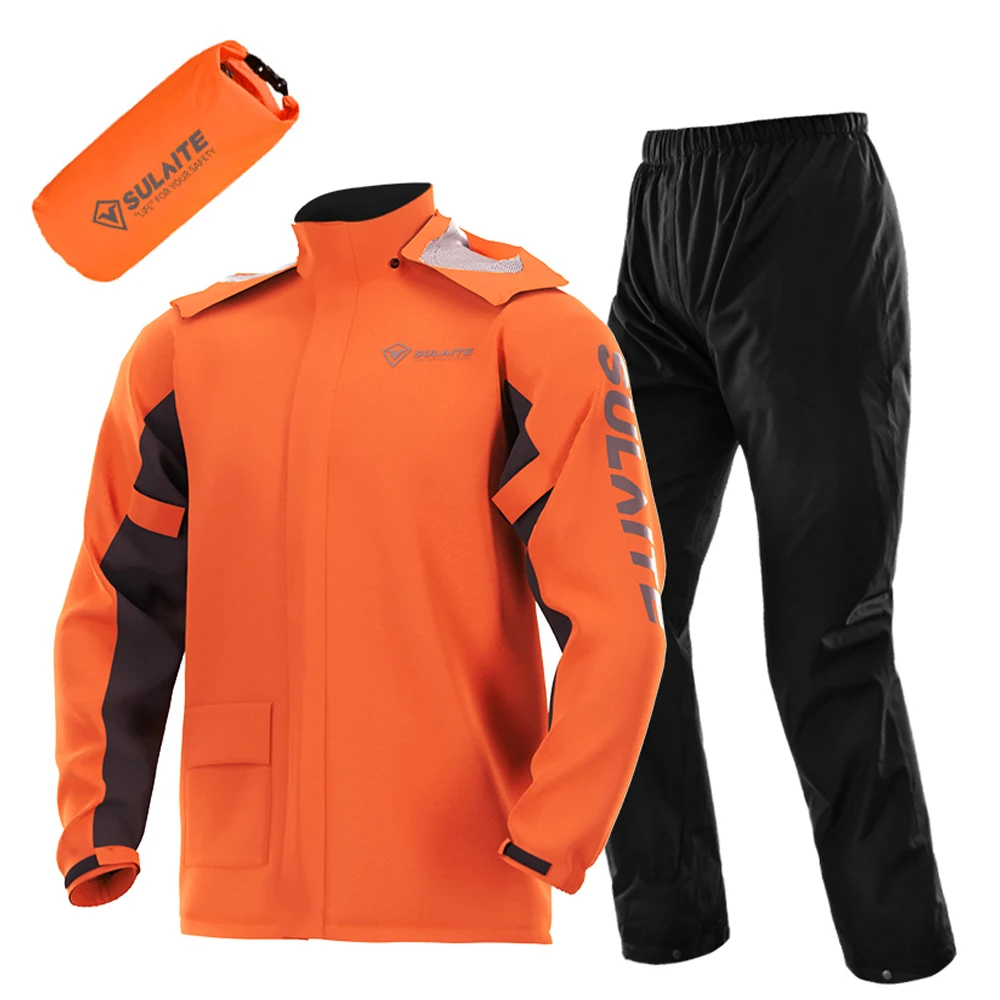 Motorcycle Gear Jacket Women - オートバイレインギアスーツ 軽量ライディングレインコートセット 防水通気性ジャケット＆パンツ シューズカバー付き 男女兼用