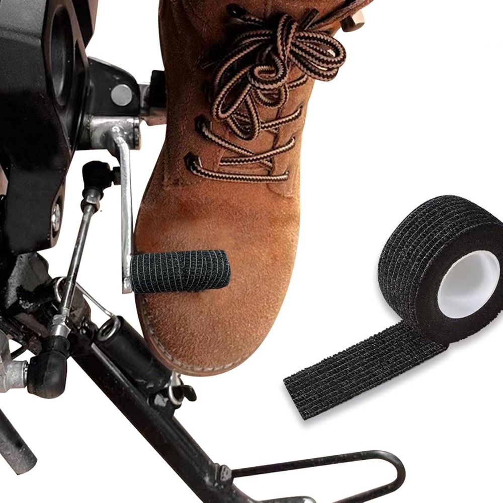Motorcycle Gear Protection - オートバイシフターシューズプロテクター調節可能な弾性ストラップラバーブーツカバー滑り止めギアシフトガードバイクアクセサリー