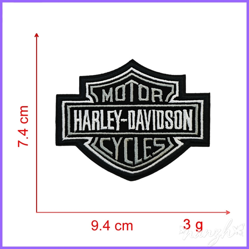 Motorcycle Gear Brand - 装飾ベルクロパッチオートバイ刺繍布パッチ革縫製アーマーバッグハーレーダビッドソン用乗馬保護具