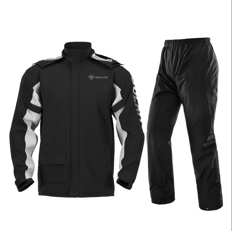 Motorcycle Gear Hoodie - 防水透湿性レインウェア軽量メンズバイク用レインスーツジャケットパンツギアスポーツフィッシングレインコートフード付き