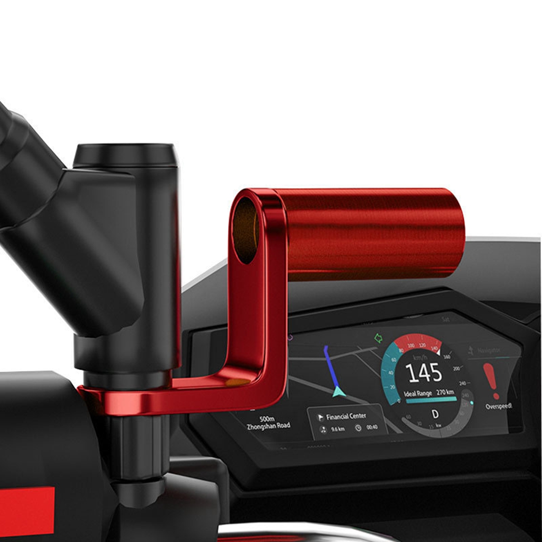 バックミラーブラケットホルダークランプバー CNC アルミオ - Mirror Extender Bar のレビューと価格