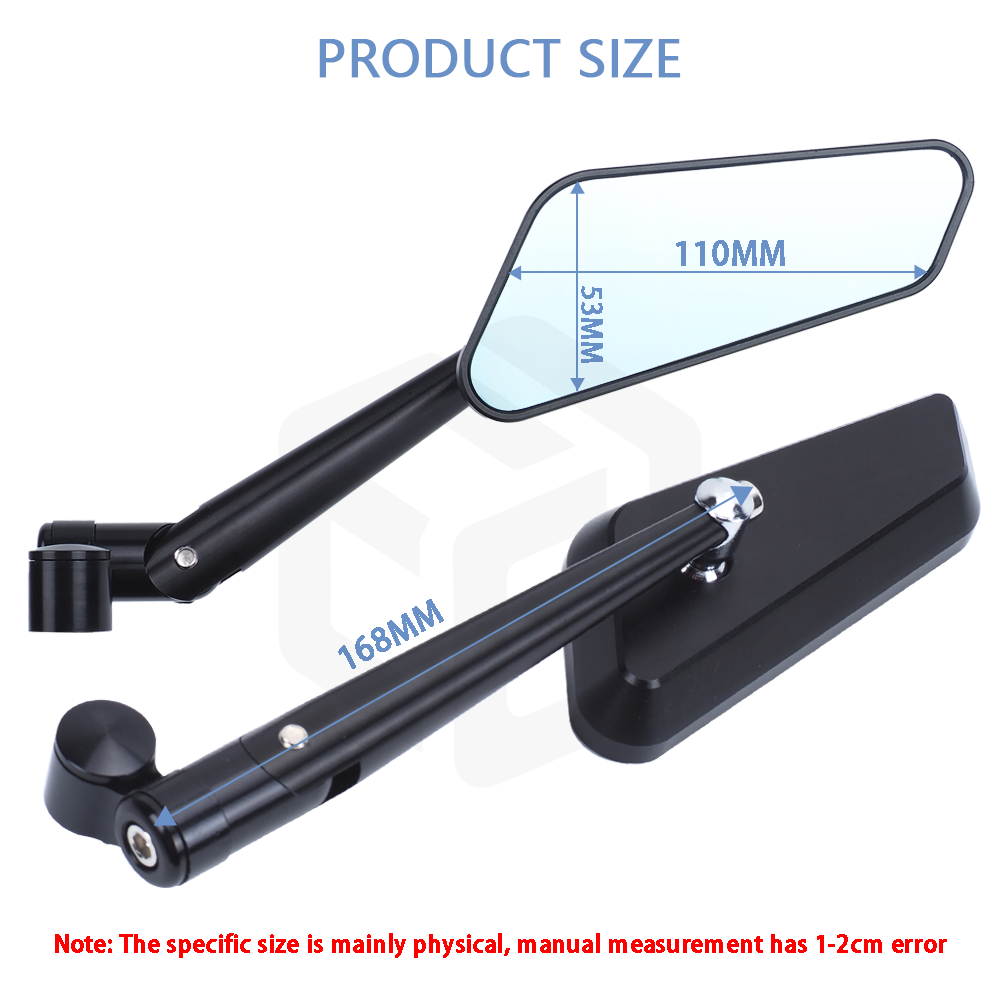 オートバイバックミラーバーエンドサイドミラーカワサキ Z90 - Mirror Extender Bar のレビューと価格