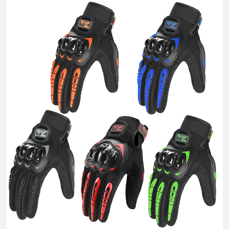 オートバイレーシンググローブ男性夏通気性ブルーモトクロス保護 - Motorcycle Gear Blue のレビューと価格