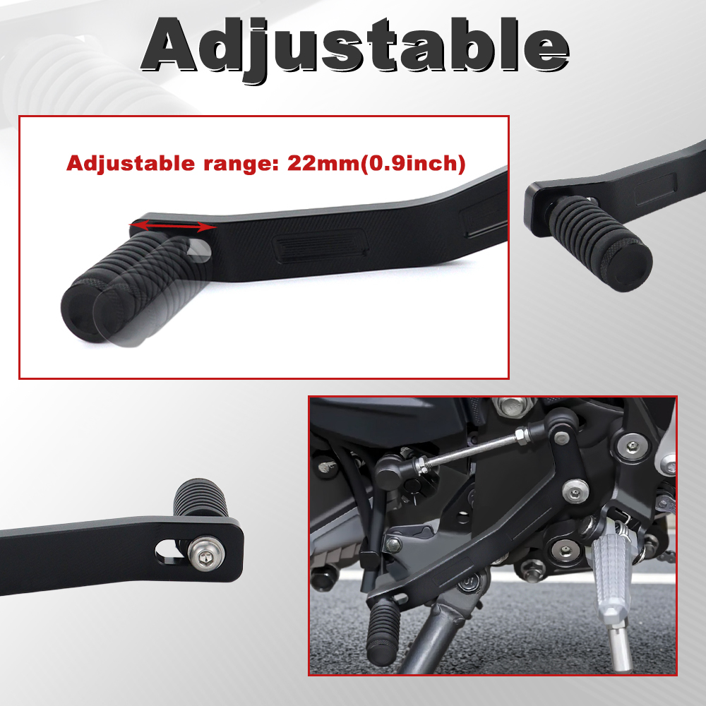 オートバイギアレバー調整可能ブレーキペダルシフトレバー Ni - Motorcycle Gear Lever のレビューと価格