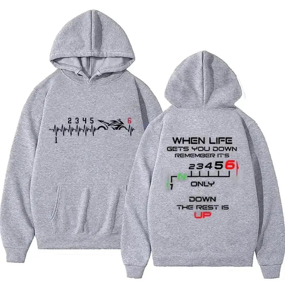 メンズパーカー 男性用プルオーバー オーバーサイズスウェット - Motorcycle Gear Hoodie のレビューと価格