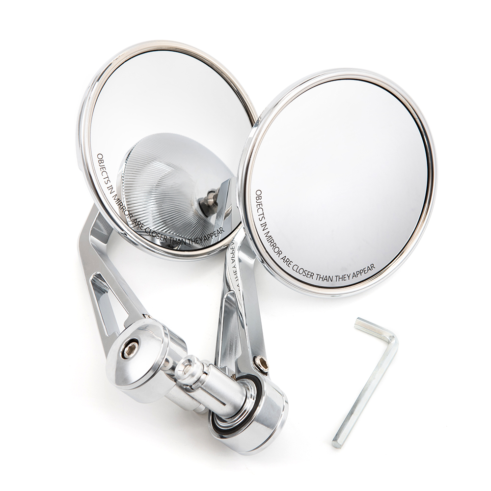 Evomosa オートバイ クローム コンベックス 7/8  - Mirror Extender Bar のレビューと価格
