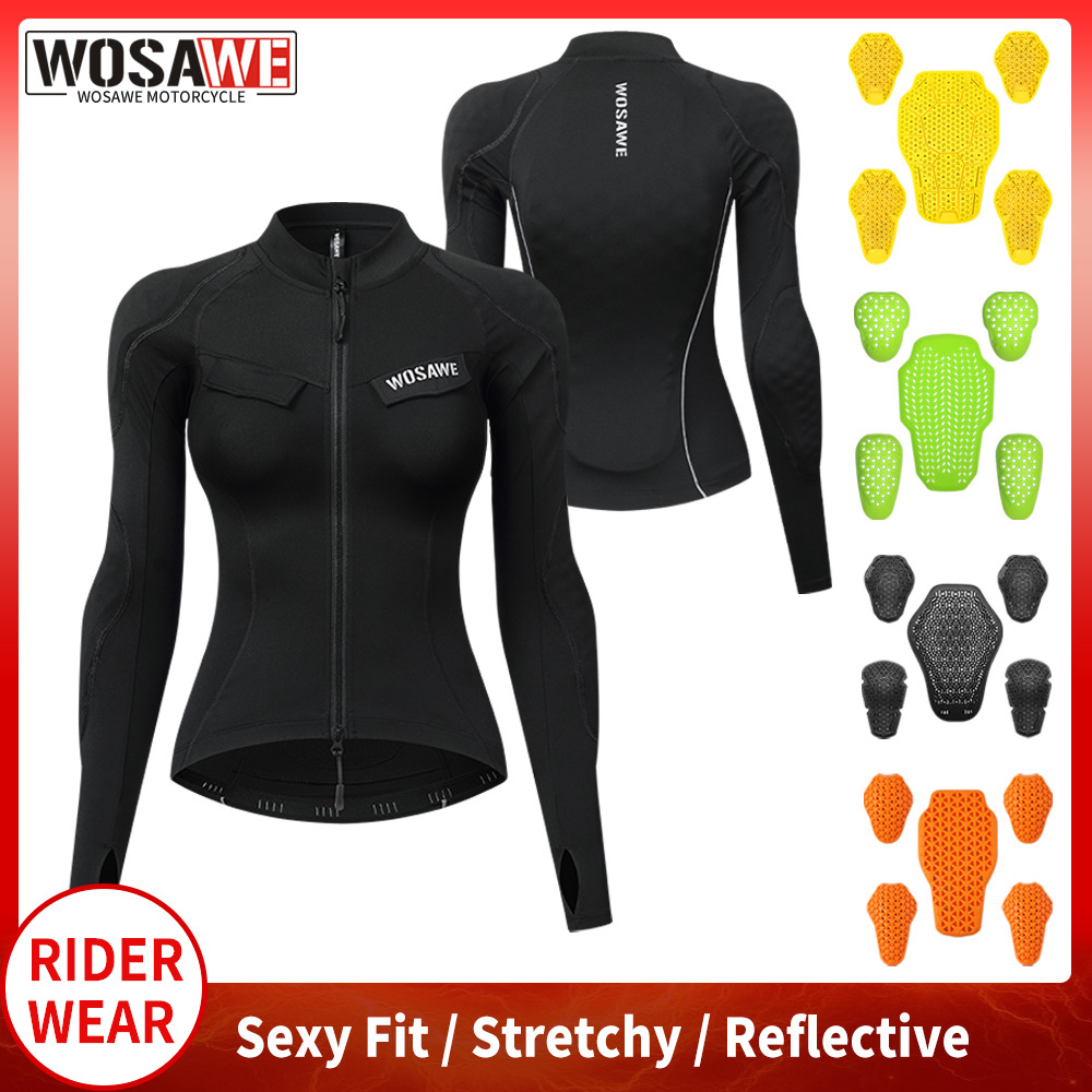 WOSAWE 女性オートバイジャケット夏ライダーボディソフト - Motorcycle Gear Jacket Women のレビューと価格