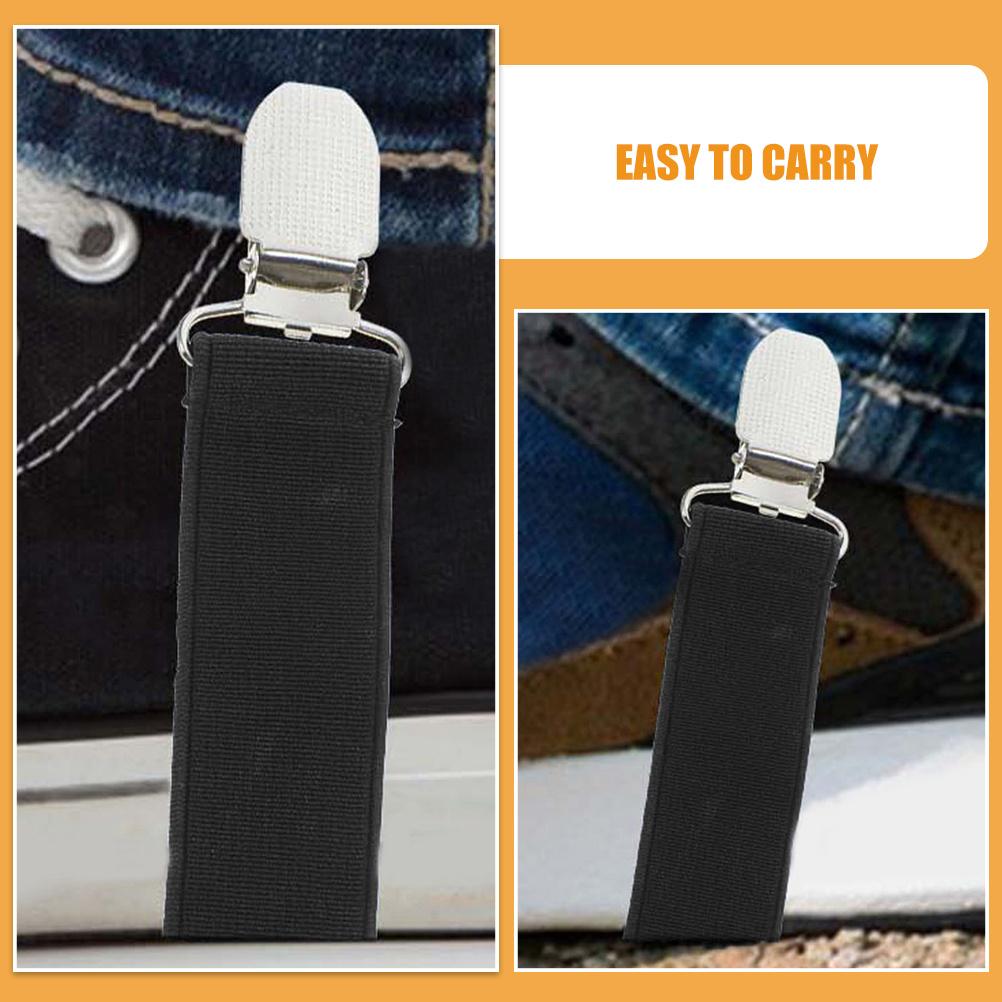 3 個の弾性パンツクリップブーツ用調節可能な防風ズボンレッグ - Motorcycle Gear Holder のレビューと価格