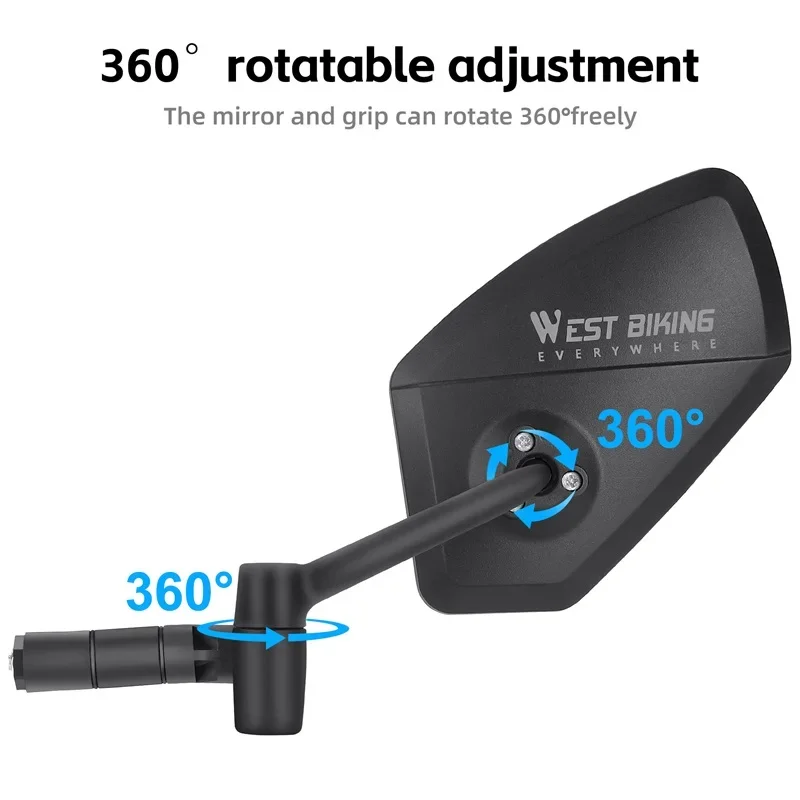West Biking-自転車ミラー,アンチグレア,360  - Mirror Extender Bar のレビューと価格