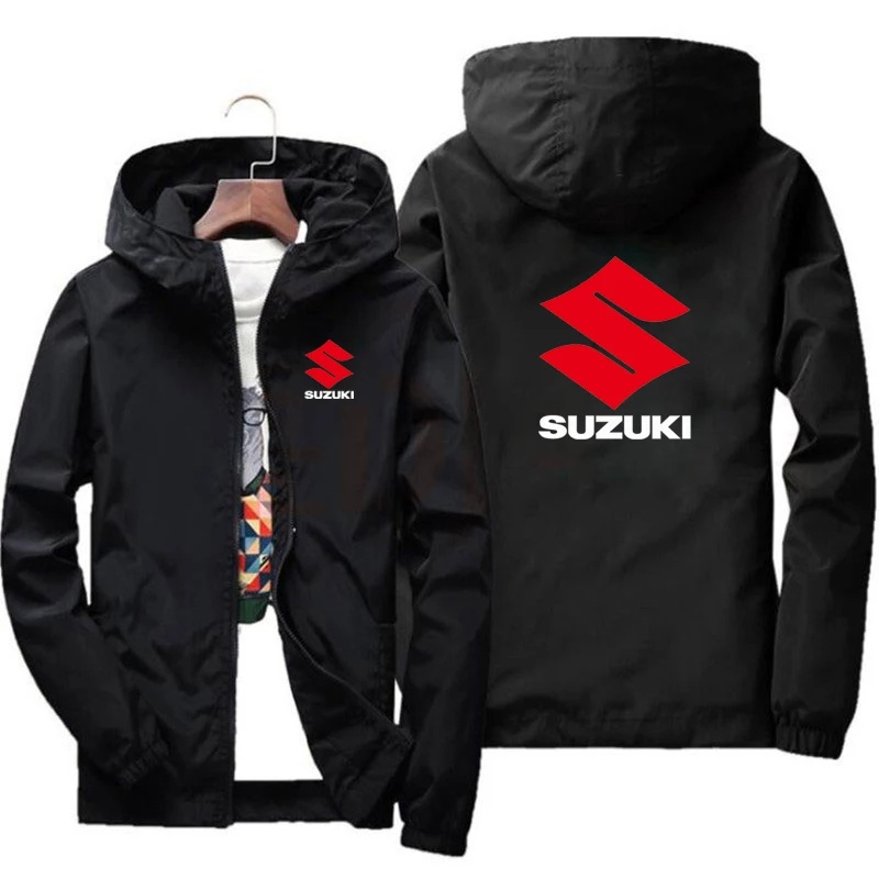 スズキユース韓国版薄型フード付きウインドブレーカーオートバイ - Motorcycle Gear Hoodie のレビューと価格