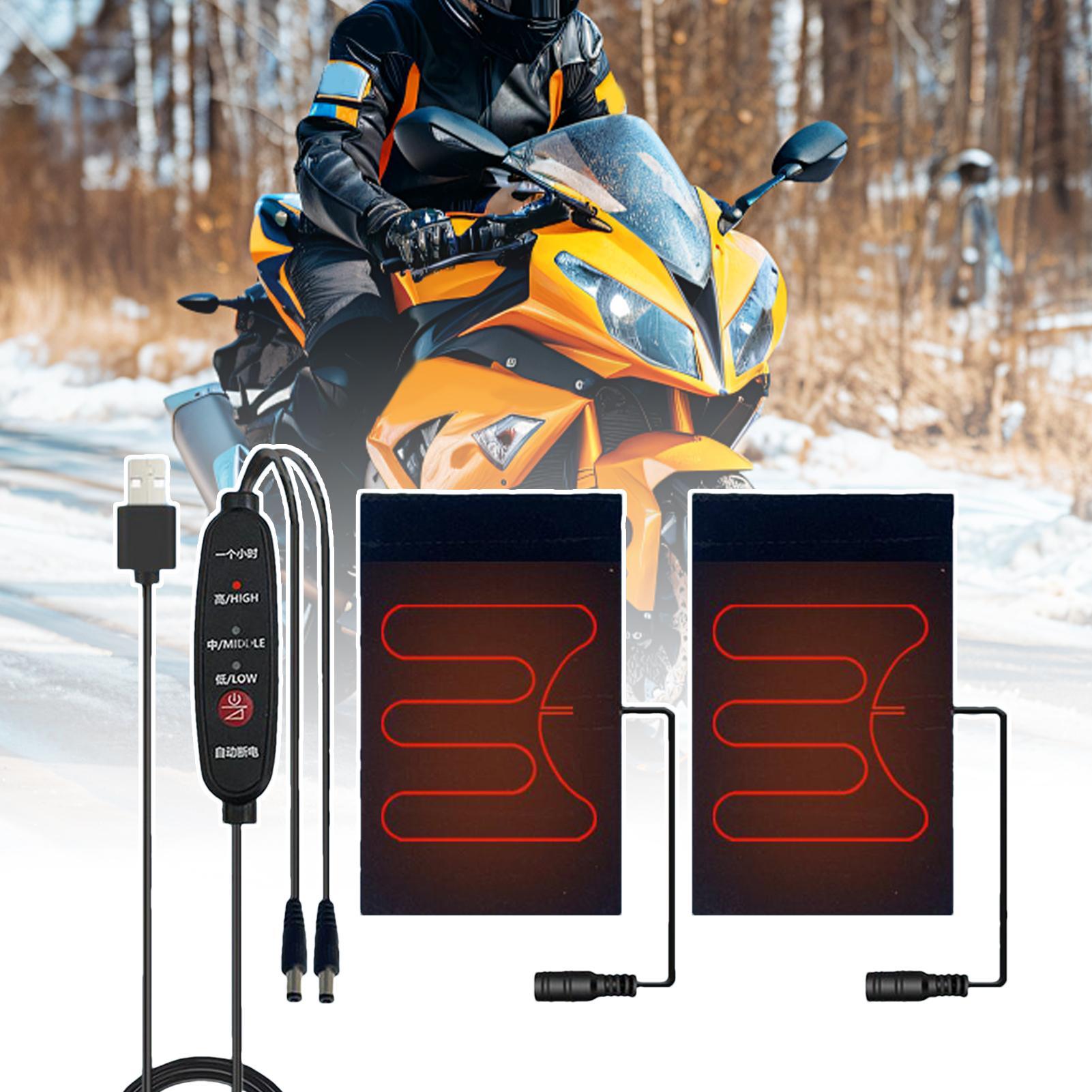 5V 加熱式オートバイハンドルバーグリップ 3 つの温度設定 - Motorcycle Gear Protection のレビューと価格