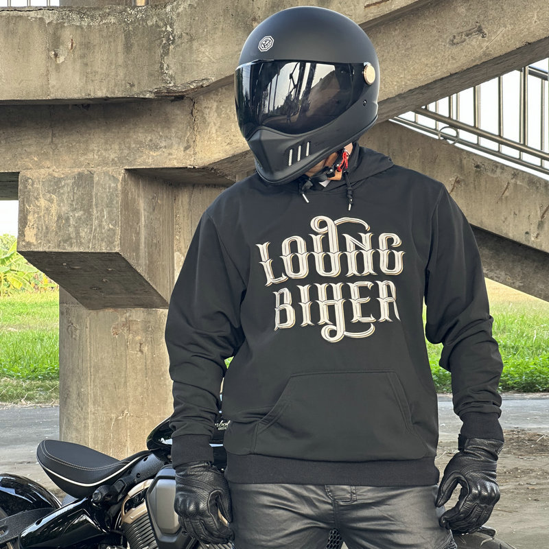 LOONG BIKER 男性女性オートバイパーカーフリース裏 - Motorcycle Gear Hoodie のレビューと価格