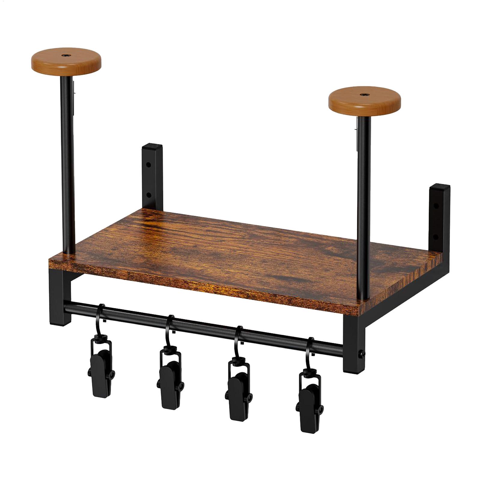 木製オートバイヘルメットディスプレイラック壁掛けラック乗馬グ - Motorcycle Gear Display Rack のレビューと価格