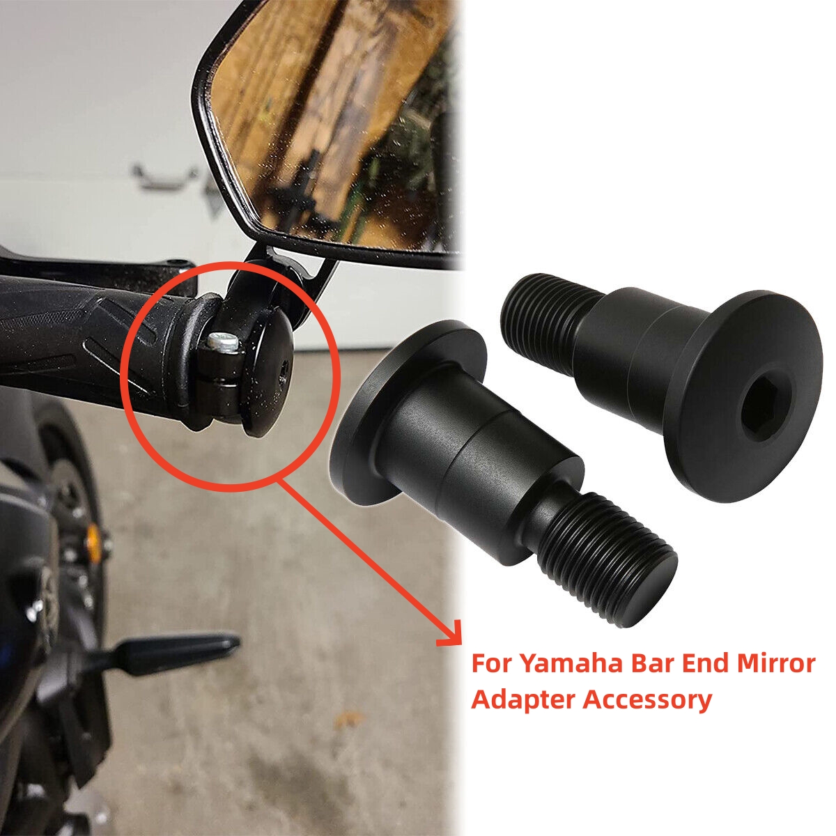 オートバイバーエンドミラーアダプタアクセサリーヤマハ MT1 - Mirror Extender Bar のレビューと価格