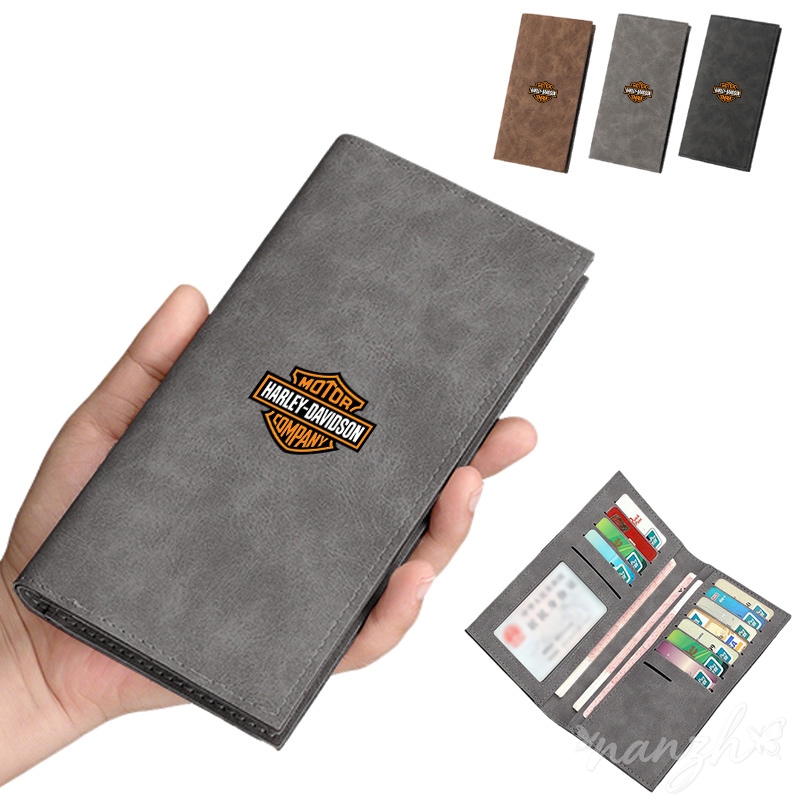 レザーロングスタイルオートバイIDクレジットカードホルダー財 - Motorcycle Gear Holder のレビューと価格