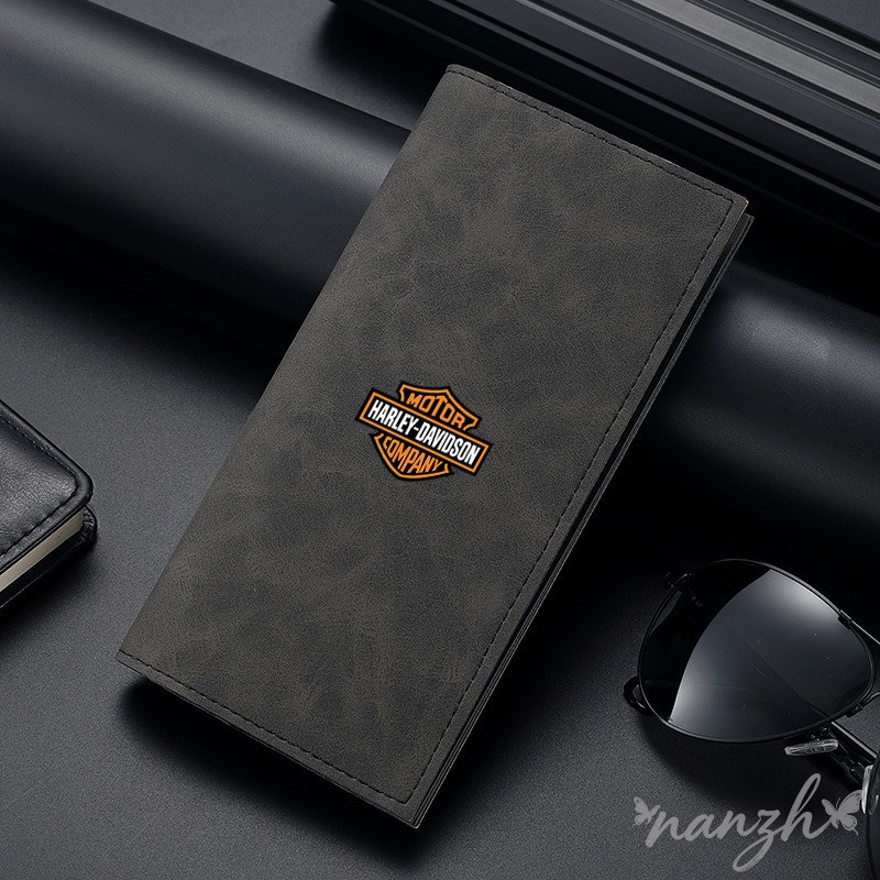 レザーロングスタイルオートバイIDクレジットカードホルダー財 - Motorcycle Gear Holder のレビューと価格