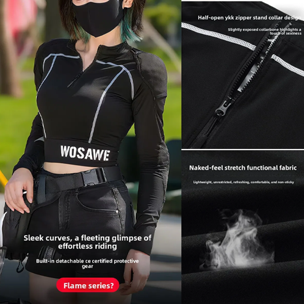 WOSAWE レディース バイクライディングシャツ 夏用 通 - Motorcycle Gear Jacket Women のレビューと価格