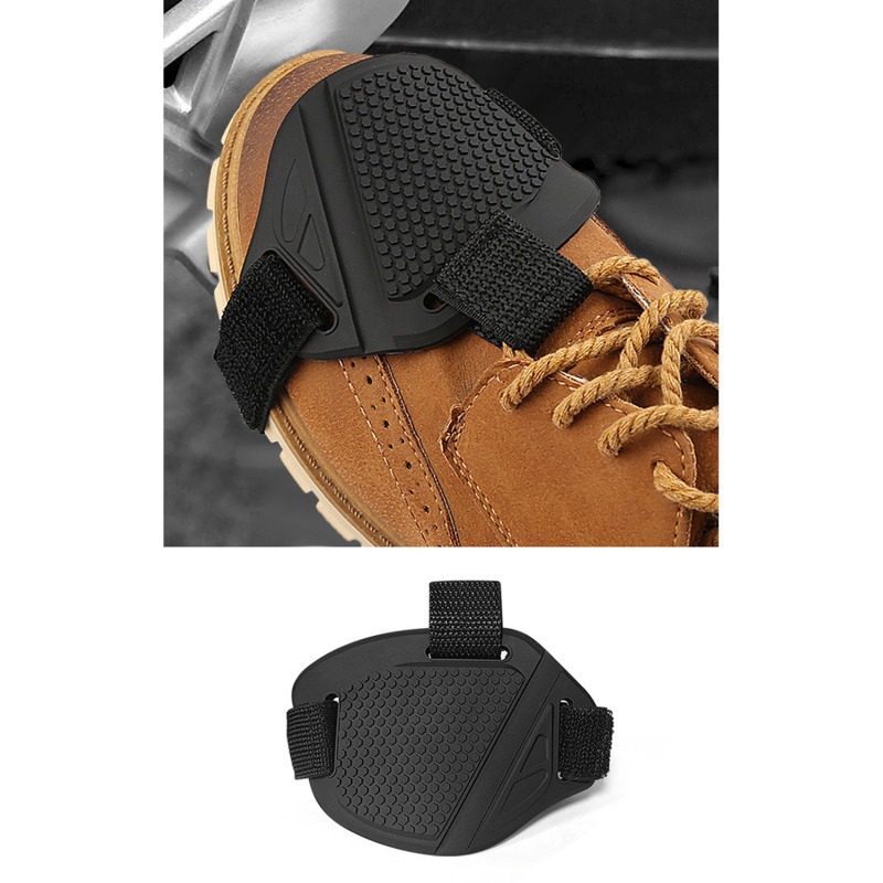 オートバイギアシフトパッドユニバーサル滑り止め耐摩耗性ゴム製 - Motorcycle Gear Protection のレビューと価格