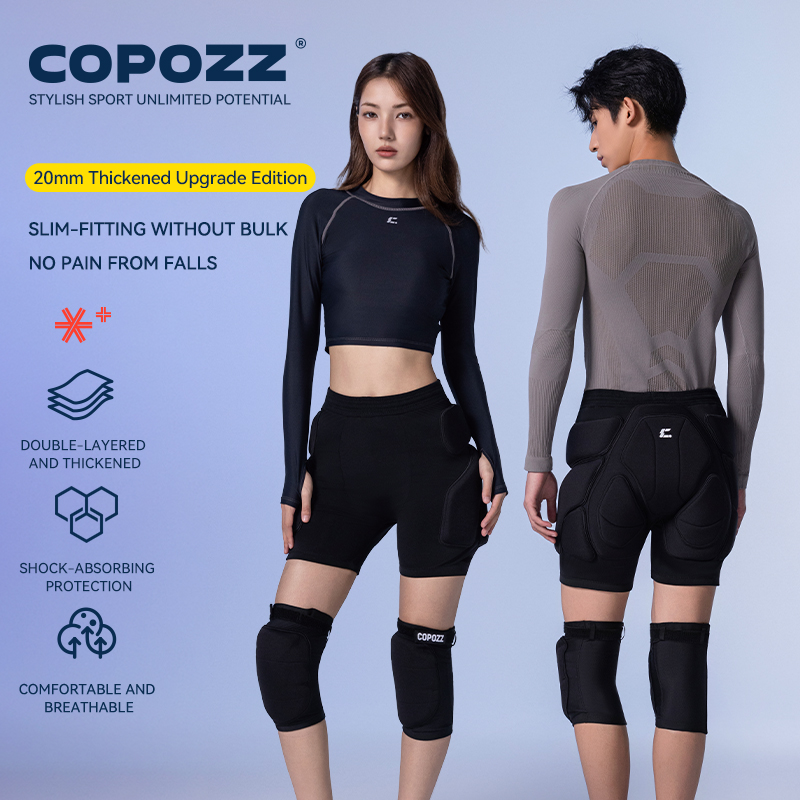 COPOZZ アップグレードされたスキーニーパッド オートバ - Motorcycle Gear Protection のレビューと価格