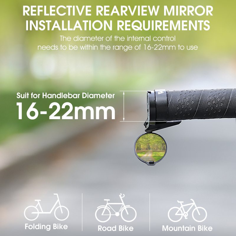 WEST BIKING 2PC バーエンド自転車バックミラー - Mirror Extender Bar のレビューと価格