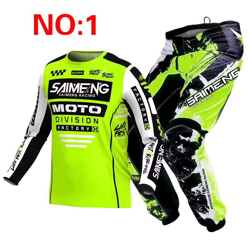 モトクロス子供用セット オートバイジャージとパンツ キッズ服 - Motorcycle Gear Sale のレビューと価格