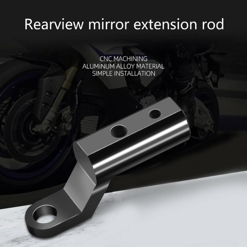 オートバイバックミラーエキスパンダーブラケットアルミニウムユ - Mirror Extender Bar のレビューと価格