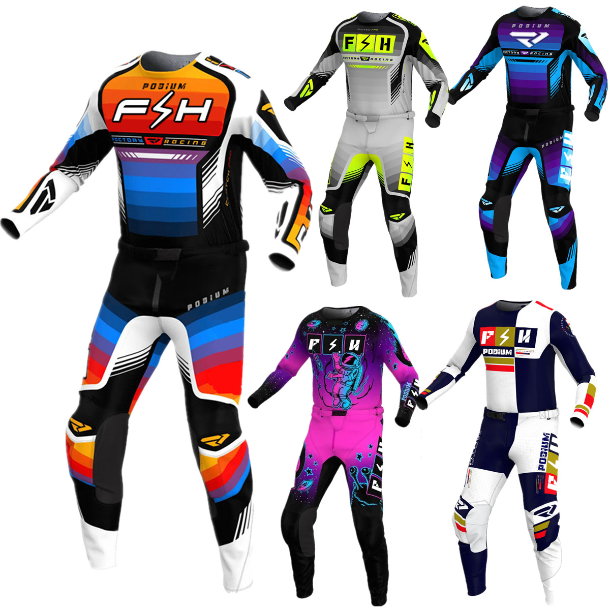 2024 FHジャージセット MXギアセット オフロードキッ - Motorcycle Gear Sale のレビューと価格