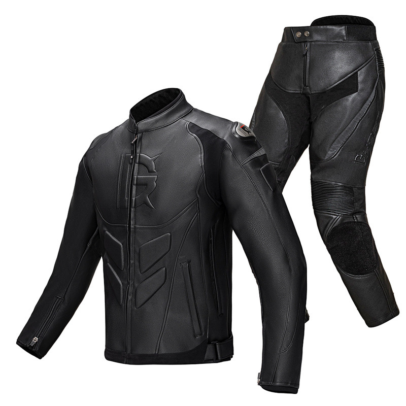 オートバイライディングスーツ冬用レザージャケットパンツセット - Motorcycle Gear Jacket Women のレビューと価格