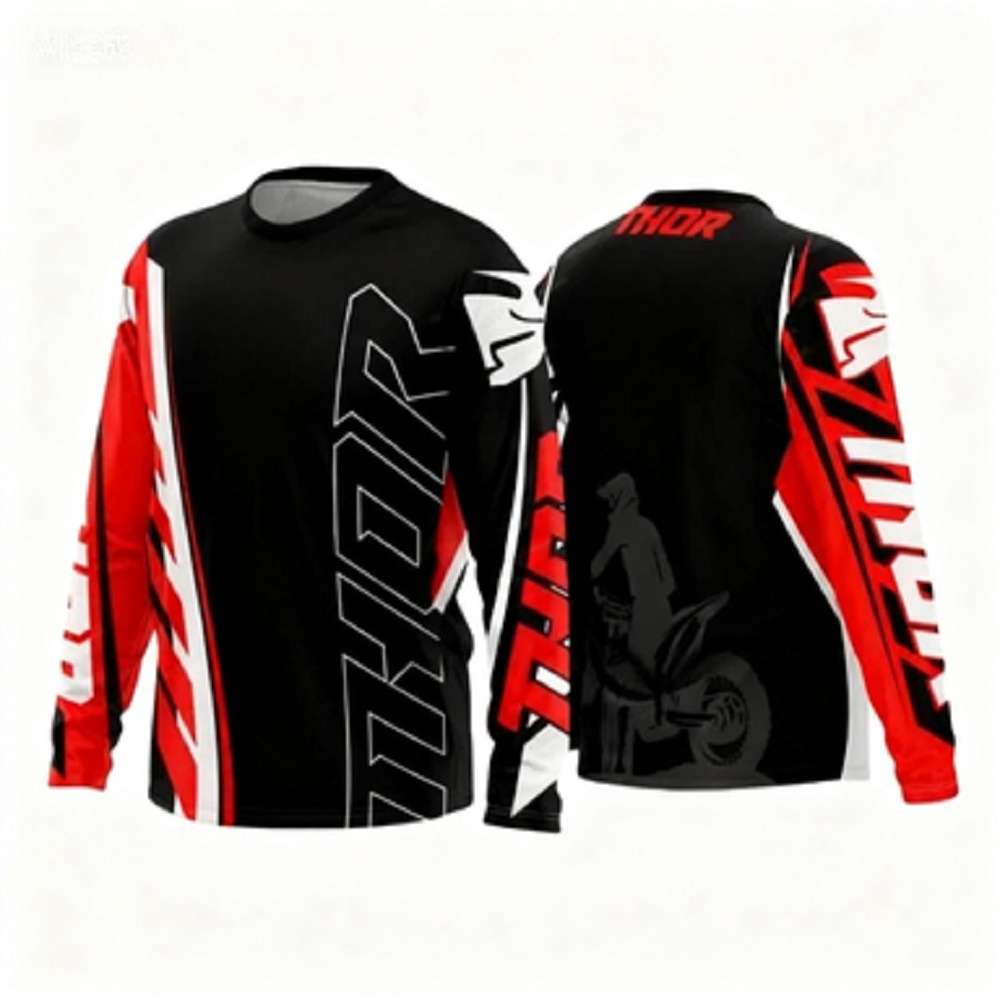 プロ仕様の長袖ライディングトップ、屋外オフロードレース用、通 - Motorcycle Gear Protection のレビューと価格